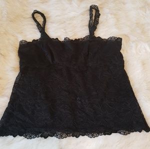 Black Lace Tank by Banana Republic